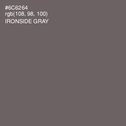 #6C6264 - Ironside Gray Color Image